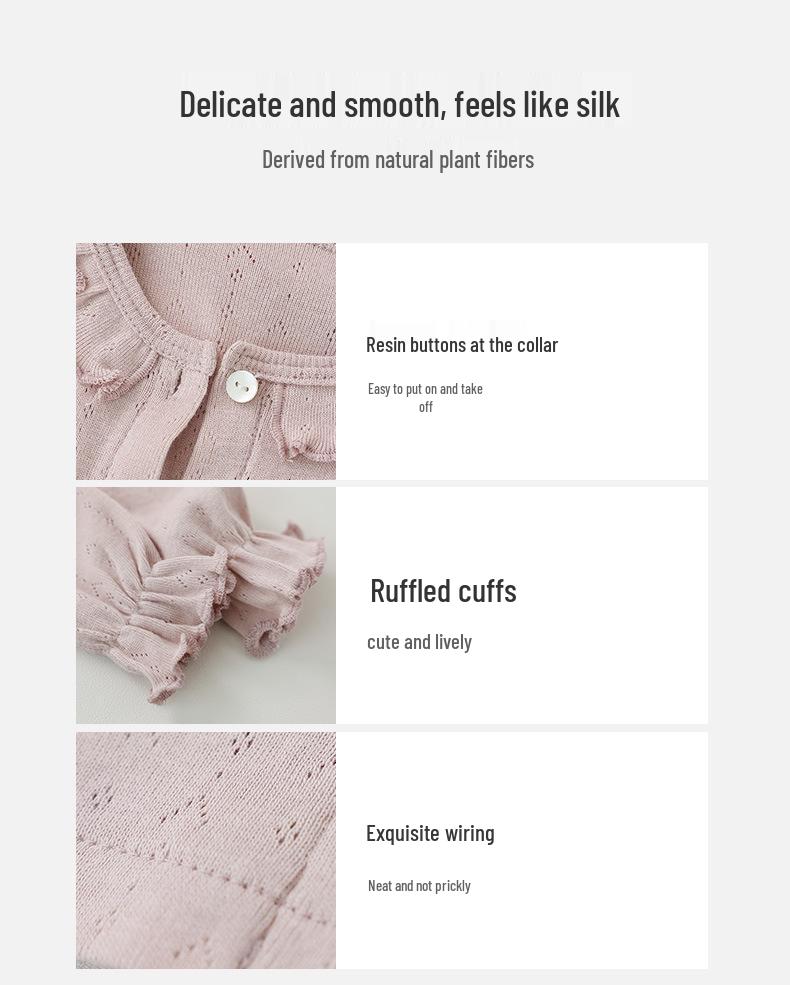 Xiao An Dan Toddler Spring & Autumn Long Sleeve Cardigan - Modal Cotton Blend