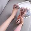 Fashion New 2025 Spring Shoes Women Flats Soft Butterfly Knot Office Lady Shoes Black Pink Red Big Size 42 43 44
