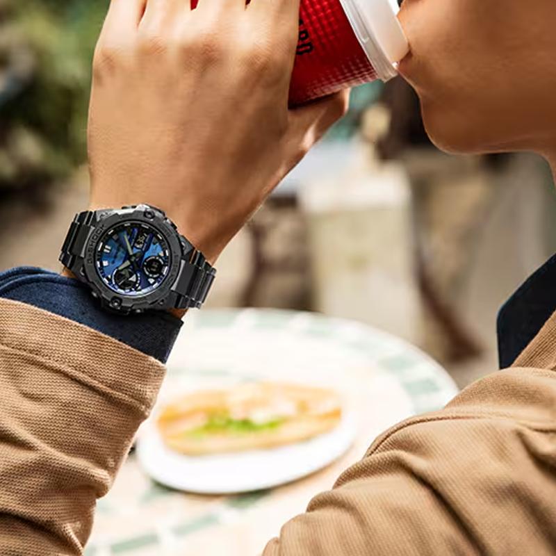 Casio Мужские часы G-STEEL Синие часы GST-B400BD-1A2 GST-B400BD-1A2