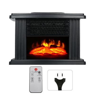 Мини-электрический каминный обогреватель с имитацией пламени, эффективное отопление, тихая работа, переносной камин
