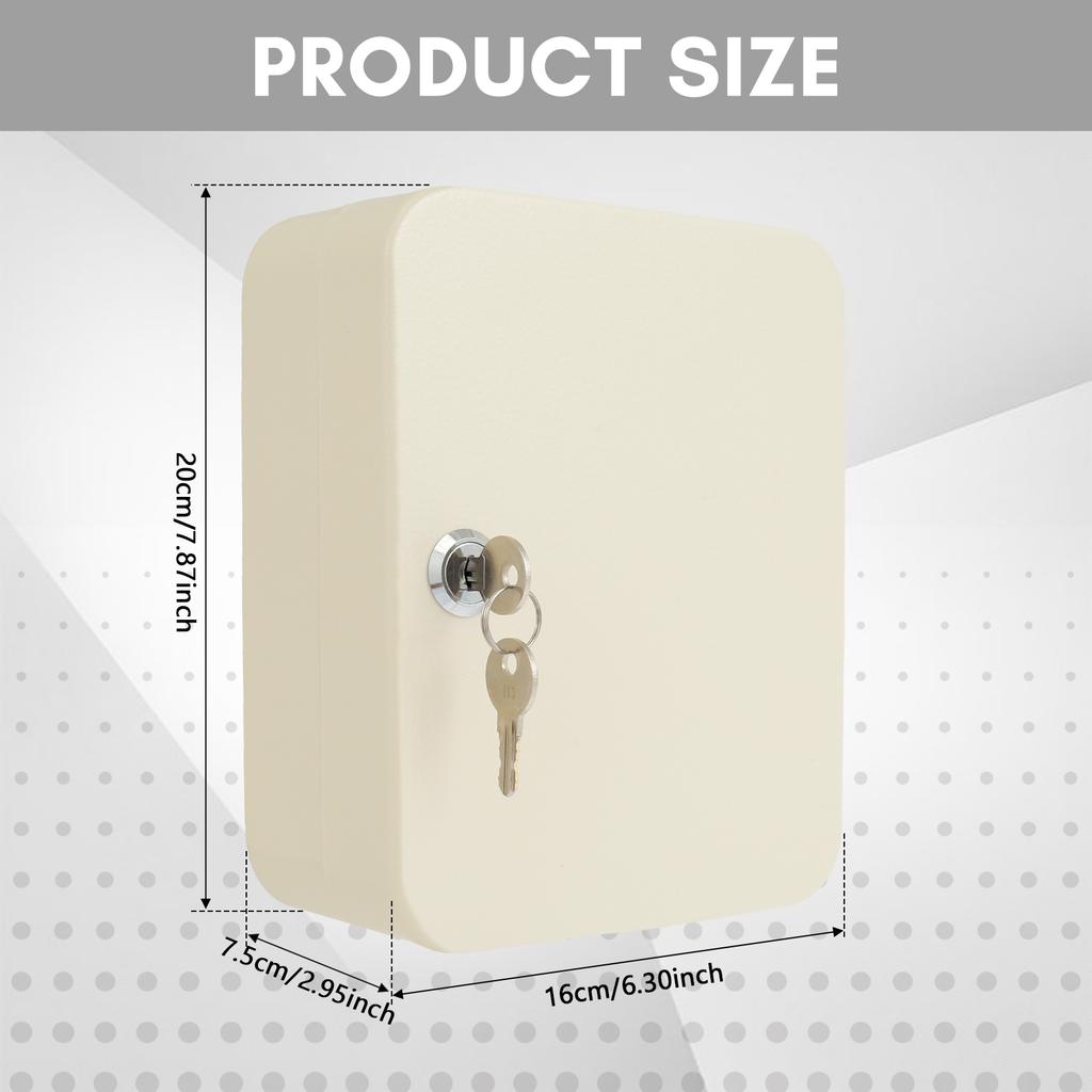 Ключница с замком Шкаф для ключей 20 крючков Настенный ящик для хранения ключей Органайзер для ключей для автодилера Управляющего недвижимостью Горячий