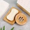 1Pcs Wooden Bathroom Soap Tray Draining Soap Dish Shower Soap Holder Kitchen Accessories Bamboo Container