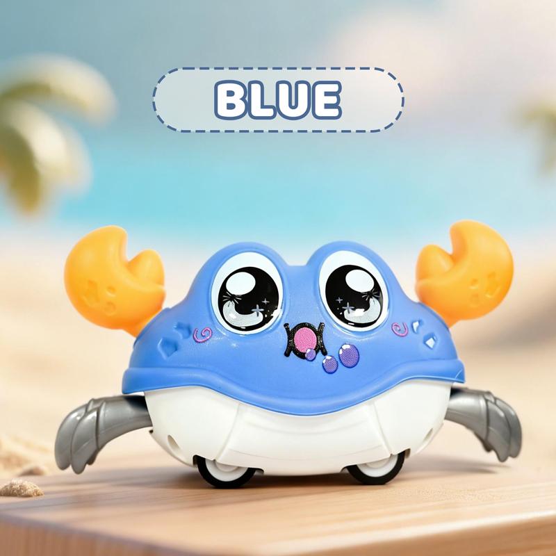 Детская забавная игрушка-краб с двойной силой возврата, имитирующая тряску влево и вправо, ползание краба, имитация пузырей