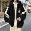 Plus Size Loose Fit Hooded Padded Winter Coat Men Fleece Lined Casual Cotton Jacket