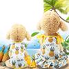 Lovely Pineapple Pet Dog Cat Dress/Vest Summer Costume Apparel Couple Outfit