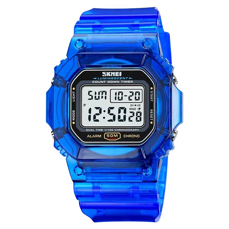SKMEI 1999 Многофункциональные Наручные Часы с Отображением Даты reloj hombre Подсветка Дисплея Секундомер Цифровые Часы Мужские 5 Бар Водонепроницаемые