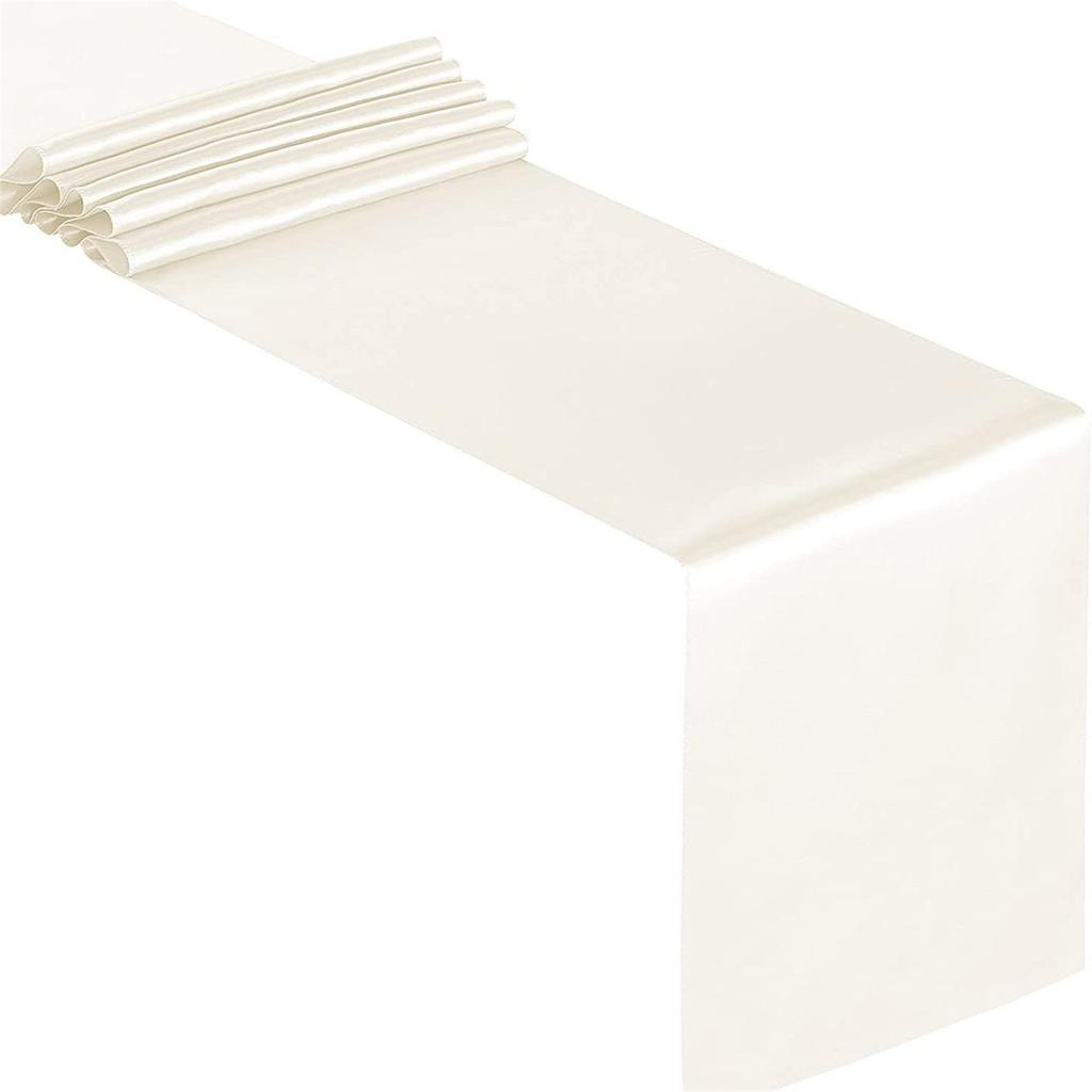 Сатиновые скатерти-дорожки однотонные 12x108 дюймов элегантное украшение для свадьбы дня рождения и банкетного мероприятия