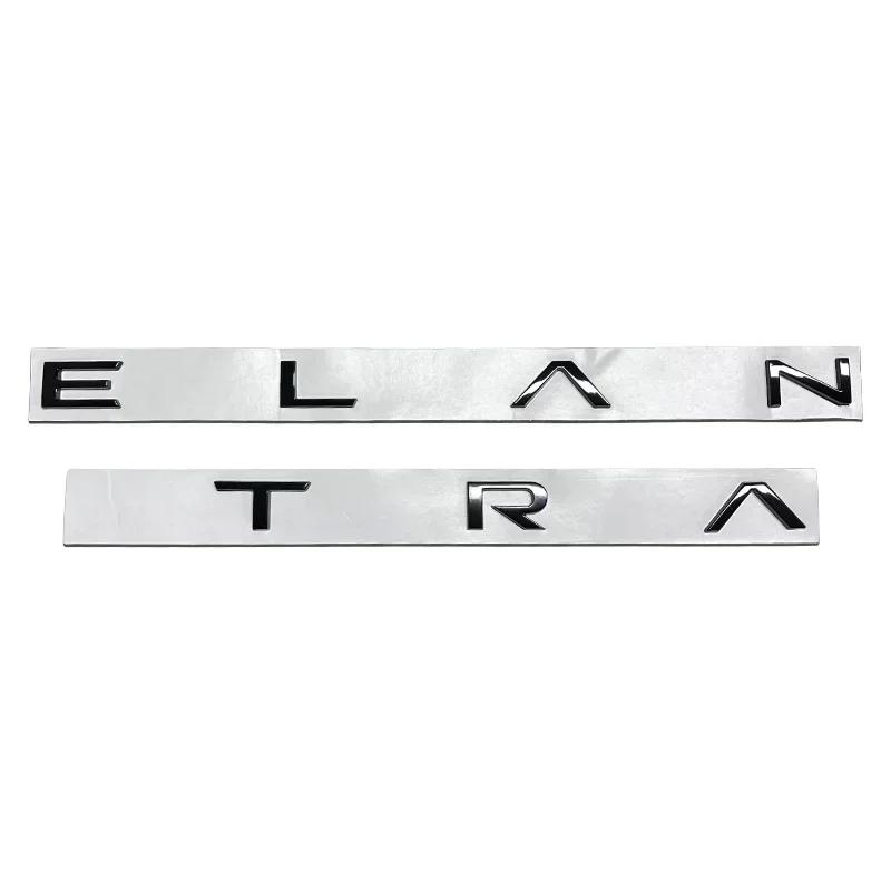 ankfz6 Logo Decoration for Hyundai ELANTRA Letter Emblem Metal 3D Car Rear Trunk Tail Sticker Badge Decal Accessories
