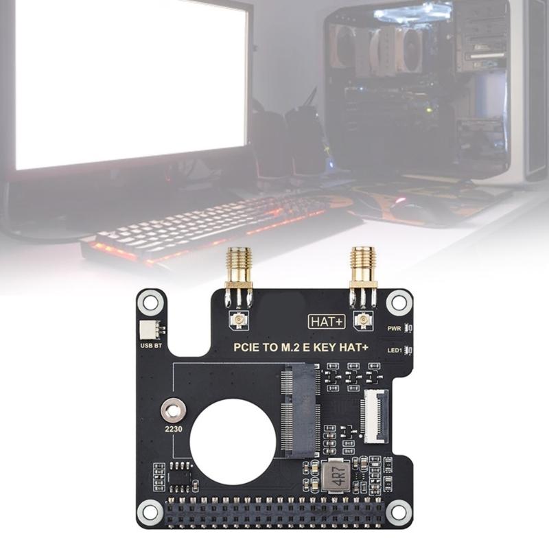 PCle to M.2 E KEY Adapter Board for RPi 5 and various 2230  (M.2 E Key) Wireless Cards Efficient