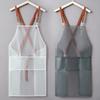 Transparent Cooking Aprons Waterproof Painting Apron Fashionable Household Apron  for Adults
