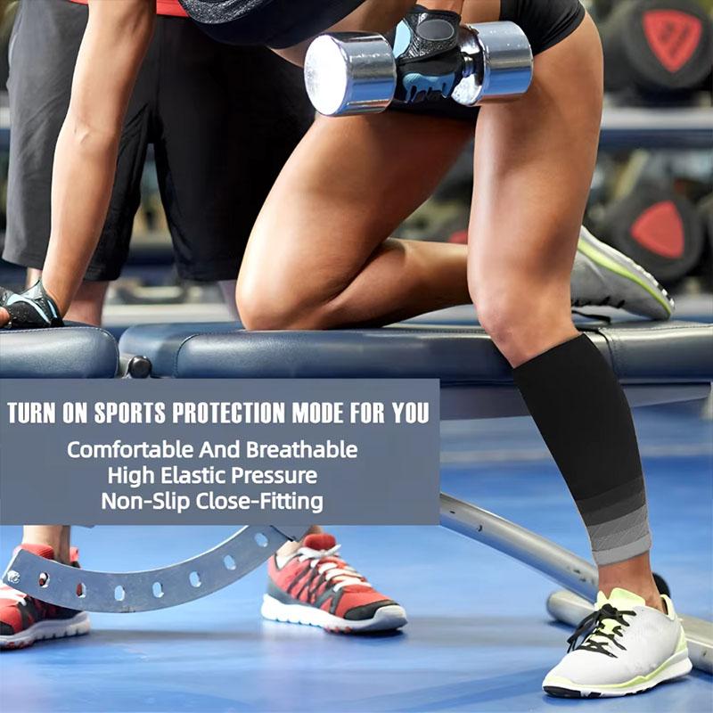 1 пара компрессионных рукавов для икр 20-30 мм рт. ст. носки-рукава для ног для мужчин и женщин, облегчение боли при шинсплинтах, поддержка при варикозном расширении вен и усталости