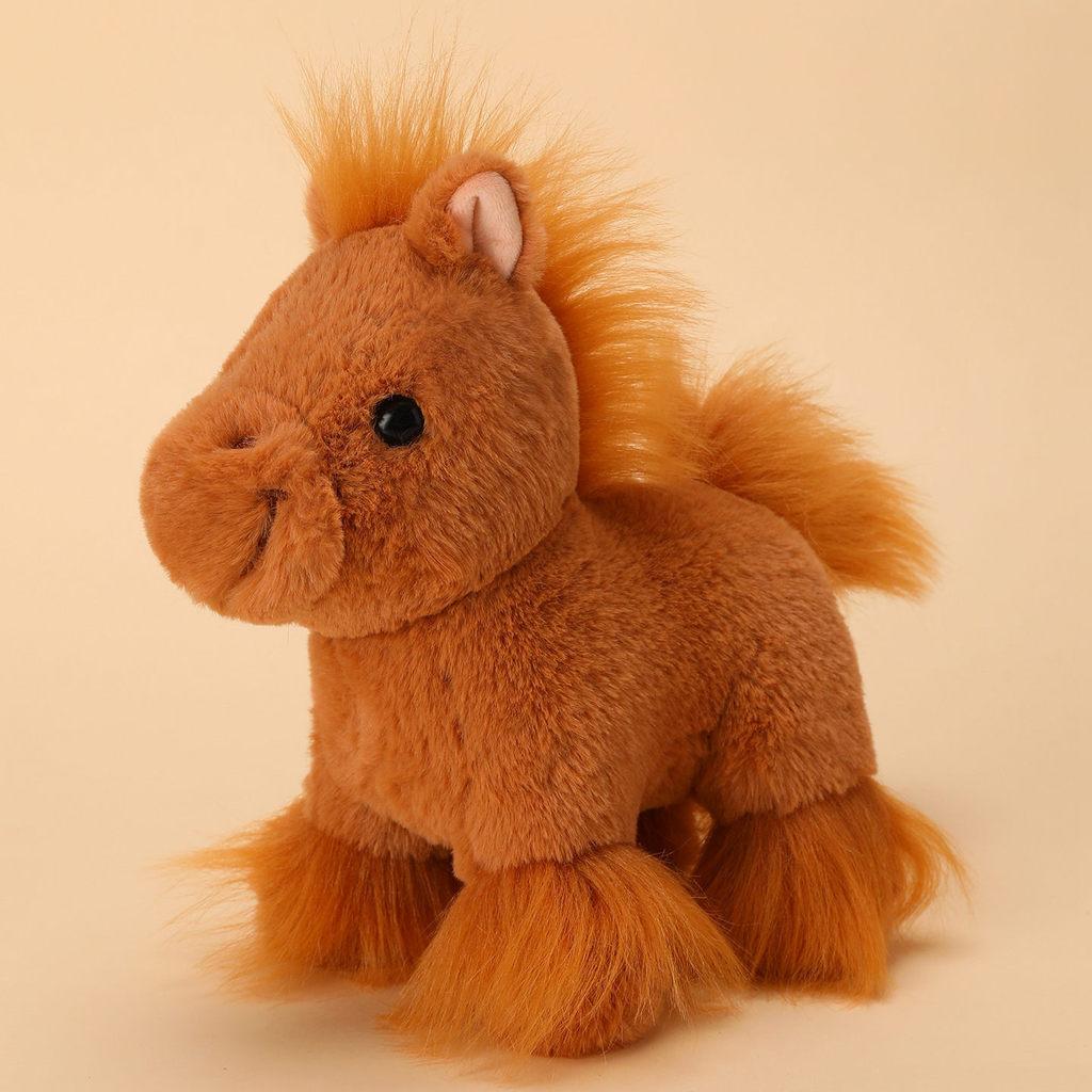 Small Plush Pony Toy With Pp Cotton Filling For Animal Collectors And Gift Giving