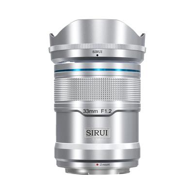 SIRUI Sniper 33mm Объектив с автофокусом, F1.2 Широкоугольный APS-C (Z-крепление, серебристое)