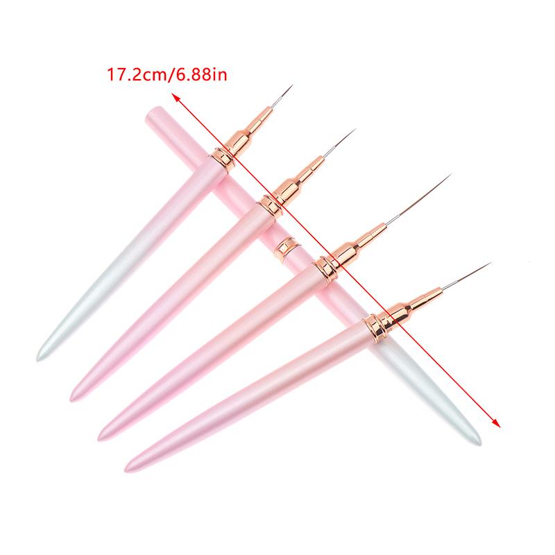 1/5 шт. Профессиональные кисти для дизайна ногтей, кисти для прорисовки линий, инструмент, ультратонкие кисти для рисования деталей, кисти для рисования, ручки для маникюра, инструменты