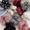 Новая Милая Цветочная Повязка Для Волос Бантик Клетчатая Эластичная Повязка Для Волос Завязки Головные Уборы Для Девочек Женщин Аксессуары Для Волос