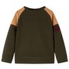 Dark Khaki and Camel Sweatshirt for Children 92/104/116/128/140