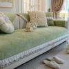 New Chenille Lace Edge Sofa Cover Four Seasons Universal Couch Cushion French Retro L-shaped Sofa Cover Anti Slip Couch Mat