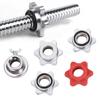 Durable Weight Gym Dumbbell Spinlock Collars Spin Lock Screw Check Nut Barbell Bar Clips