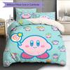 Kirby Pattern Bedding Quilt Set  Home Decoration  Gift (1 * duvet cover + 2 * pillowcase  without core)