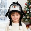Yousheng Kids Hat Penguin Design Knitted Winter Hat Thickened Warm 2 In 1 Autumn Winter Knitting Hat Convertible Tote Bag