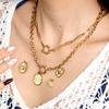 Изящные украшения из нержавеющей стали с покрытием 18K золотом PVD, многоцветные подвески-шармы с натуральными камнями для изготовления браслетов и ожерелий своими руками