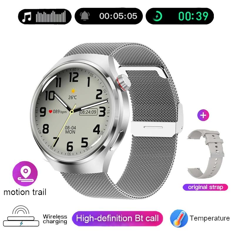 2024 Новые 4 Pro Смарт-часы для мужчин IP68 NFC GPS-трекер AMOLED 360*360 HD экран Heart Rate Bluetooth Call SmartWatch