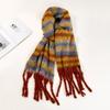 Mohair scarf solid color small sweet potato explosion warm medium and long scarf winter shawl scarf with European and American wholesale