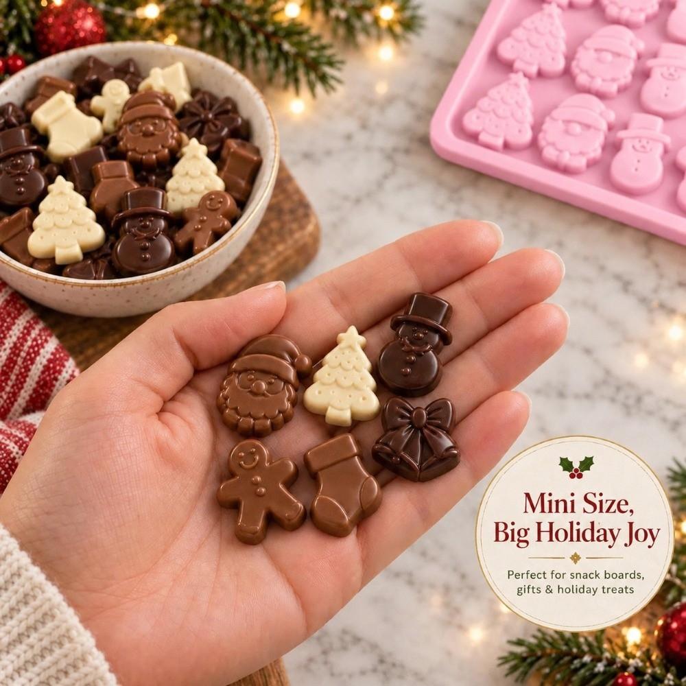 Reusable Chocolate Dessert Mold Christmas Theme Baking Mould New Mousse Cake Mold Dessert Making