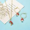 20pcs Alloy Enamel 5 Shapes Red Mushroom DIY Jewelry Crafts Making  Women