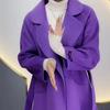 Warm and Fashionable with Women's Wool Coat with Belt for Autumn