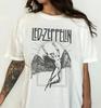 Футболка с изображением рок-группы Led Zeppelin, Винтажная футболка Led Zeppelin, Потертая, 70-е, Музыкальная футболка, Унисекс