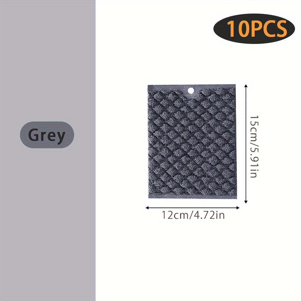 10 шт. Сверхпрочные чистящие салфетки - Очень большие кухонные тряпки для мытья посуды, быстросохнущие, многоразовые и моющиеся - для столешниц, вытяжек, конфорок, посуды