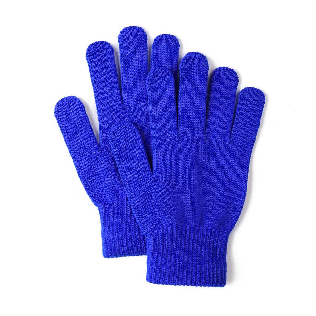 Warm Solid Color Gloves, Cold Resistant Knitted Gloves, Unisex Cycling Gloves