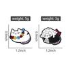 Fat Cats Enamel Pins Cute Cartoon Kitten Brooches Lapel Badges Evening Gown Hawaii Wreath Jewelry Gift for Friends