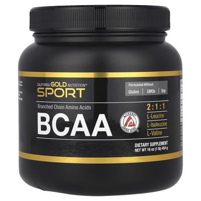 Спорт, BCAA порошок, AjiPure®, Аминокислоты с разветвленной цепью, 1 фунт (454 г)
