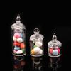 1:12 Dollhouse Miniature Tiny Jar Candy Storage Bottle W/Cover Kitchen Decor