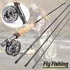 Fly Fishing Rod and Reel Combos Portable Fly Fishing Pole with Aluminum Alloy Reel for Trout Fishing