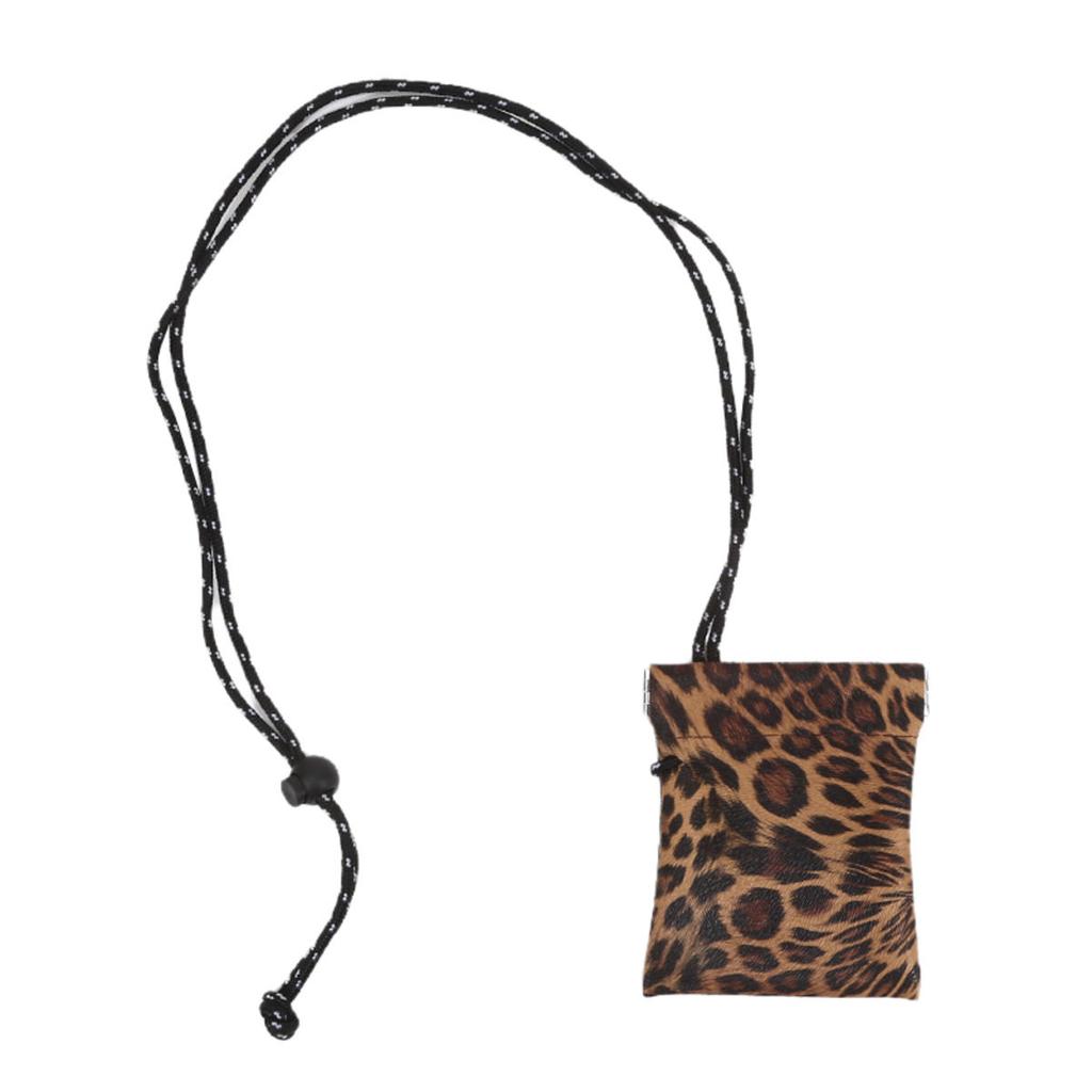 Унисекс Мини-кошелек на шею из ПУ кожи для ключей и монет, ожерелье, органайзер для наушников, уличный, для велоспорта, удобная сумка-хобо на шею для хранения