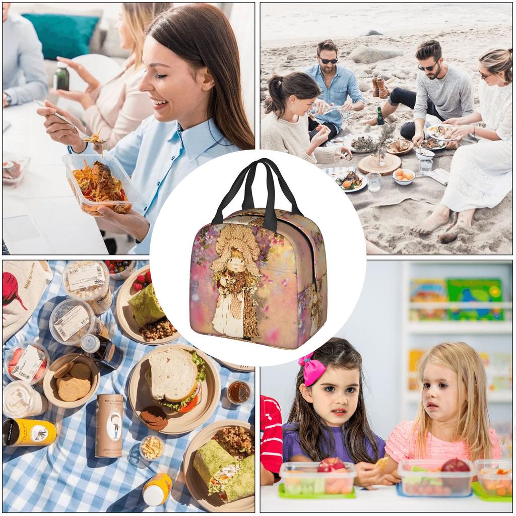 Cartoon S-Sarahs K-Kays Lunch Bag Men Women Kawaii Girl Cooler Thermal Insulated Lunch Boxes for Adult Office