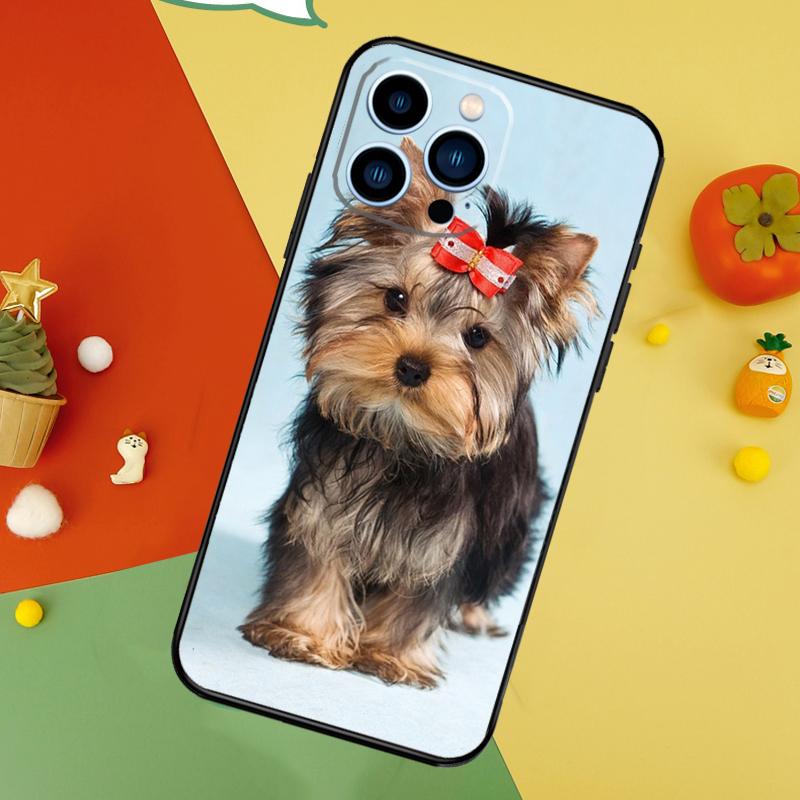 Чехол для телефона с йоркширским терьером Для iPhone 17 Pro Max 16 15 14 13 12 11 Pro Max Plus 12 13 Mini 16e 17 Air Cover
