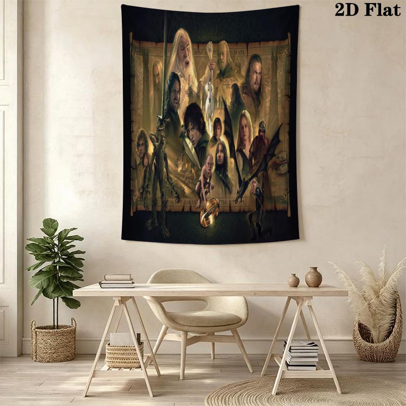 Lord Rings Trilogy Tapestry Background Cloth Wallmounted Soft Wall Covering Decoration Background Cloth