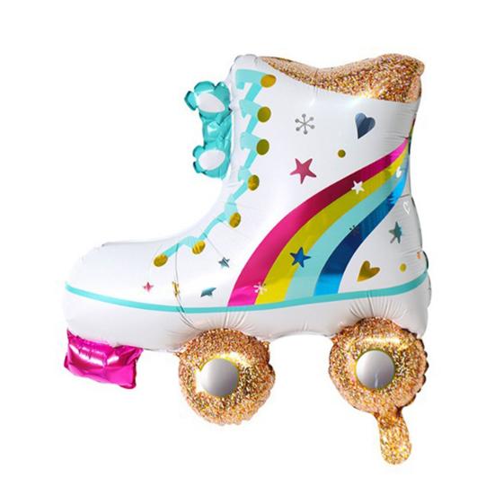 3 шт. Диско-шары, Надувные очки, Шары в виде роликов/скейтов/бумбоксов, Фольгированные шары в ретро-цветах 80-х 90-х годов для диско-тематики, Праздничные принадлежности