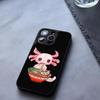 Чехол для телефона 'Аксолотль и Рамен' из закаленного стекла для iPhone 17 13 14 16 12 15 11 Pro Max Plus Mini X XR SE2020 Coque