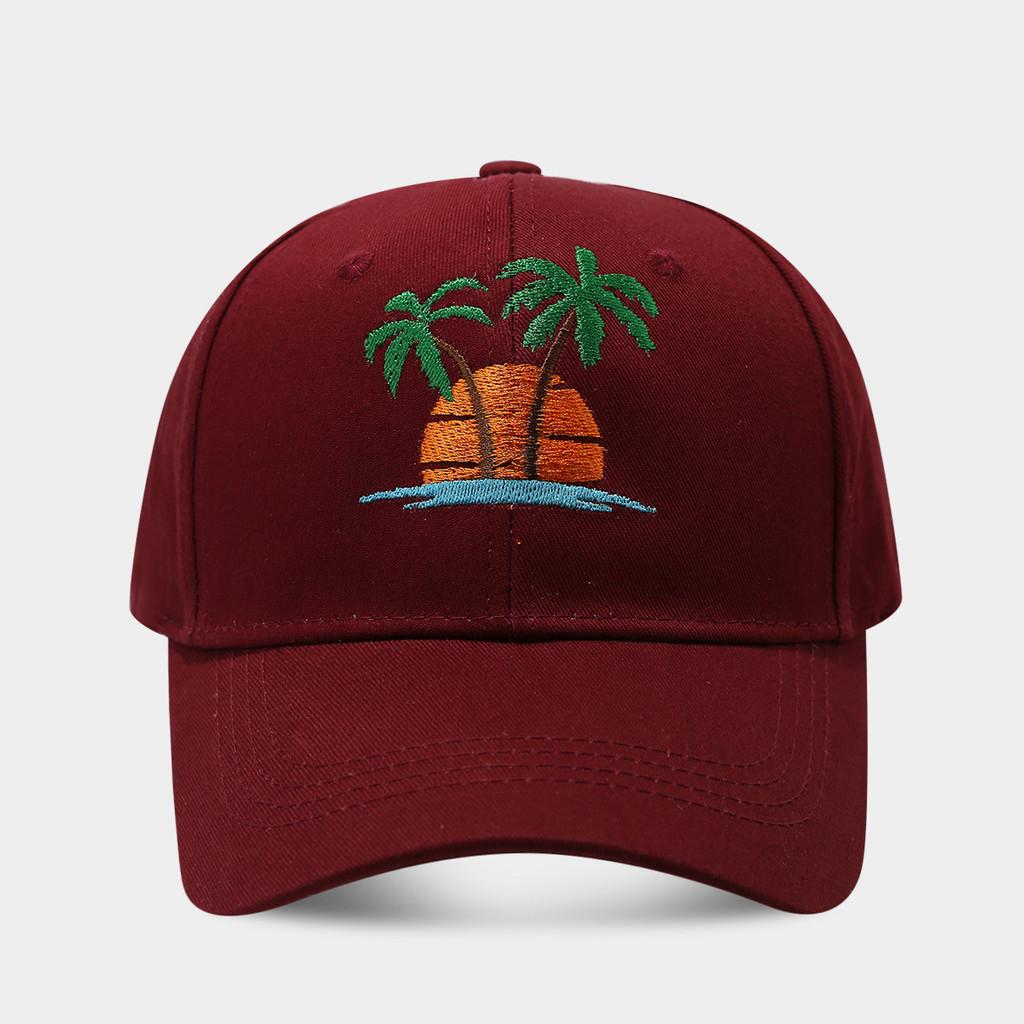 Casual Cotton Curved Brim Hat With Breathable Design For Outdoor Activities