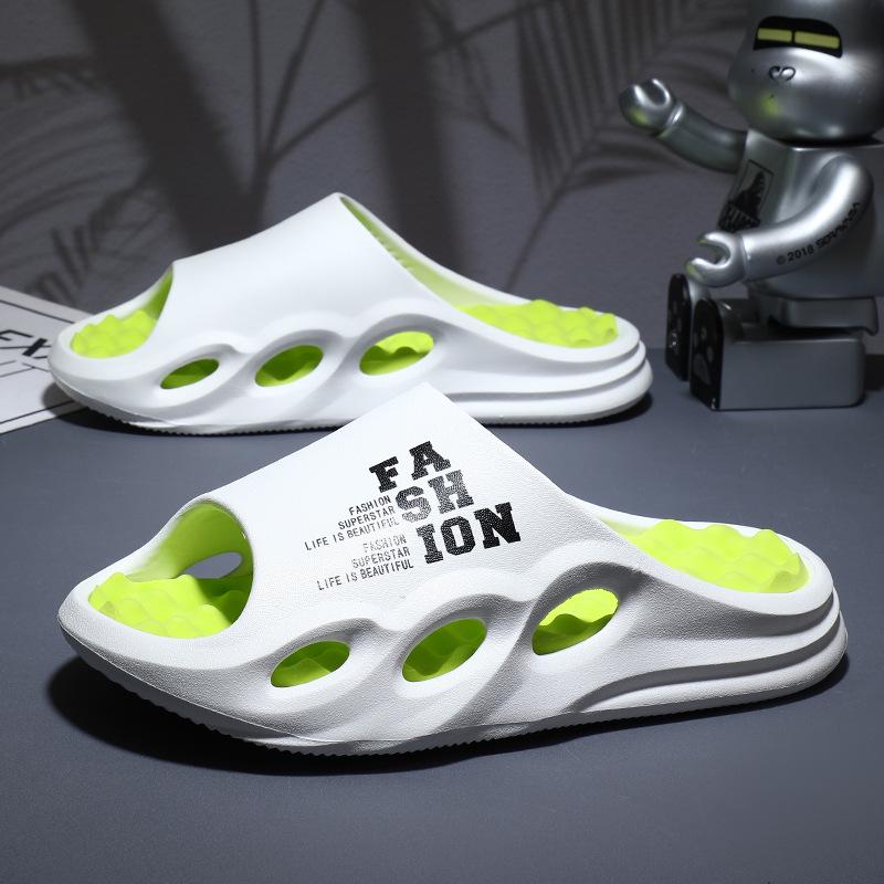 Мужские уличные шлепанцы на толстой подошве: Удобные, износостойкие, легкие спортивные сандалии для использования в помещении/на улице.