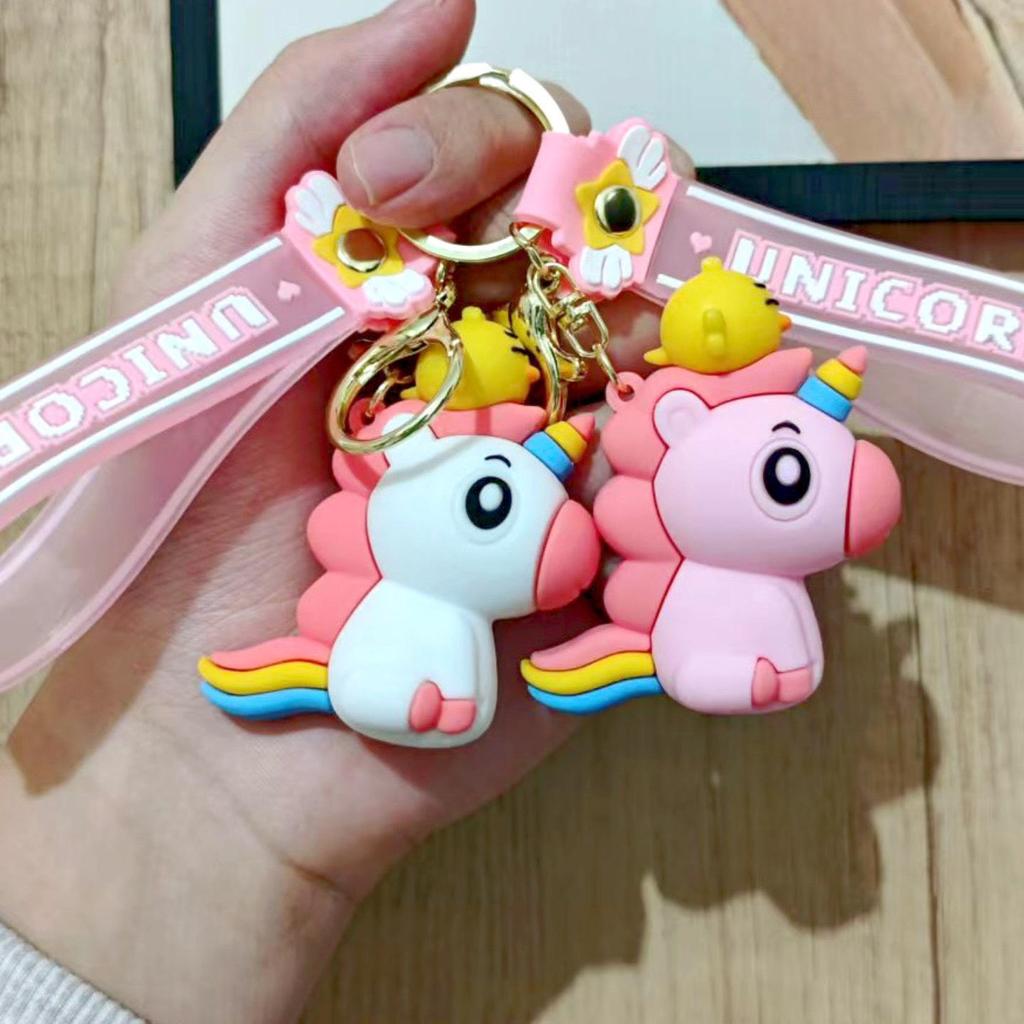 Брелок в виде единорога-кукушки: Милая подвеска для рюкзака и ключей от машины