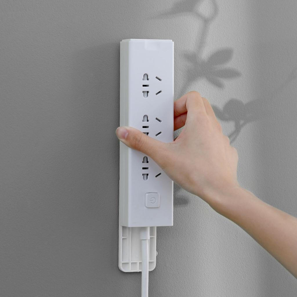 Держатель для удлинителя, экономящий место, сохраняющий порядок, самоклеящийся настенный держатель для розетки