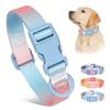 Fashion Durable Gradient Color Puppy Dog Collar Adjustable Durable Nylon Dog Collar for Small Medium Large Dogs Durable