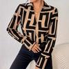 Ladies Autumn Long Sleeve Casual Loose Shirt Top