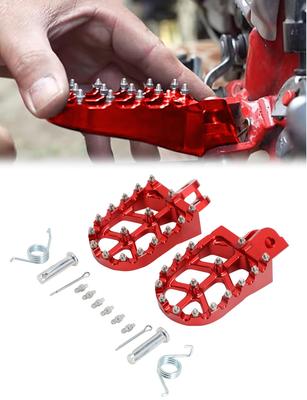 Подножка для мотоцикла JFG Honda MSX125 GROM125 Monkey 125 Wide Footpeg Подножка для мотоцикла Педаль для педали Складная обработанная алюминиевая нескользящая (красный)